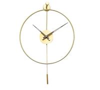 WBDWWTD Iron Hanging Clock Without Punching Silent Clock Wall Mounted Clock