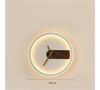 WBDWWTD Lámpara de Pared de Reloj muda Minimalista nórdico Sala de Estar Fondo de Pared Reloj Art Deco Luz de Pared (Color: F, Tamaño: 1 PCS) (A 1 PCS)