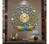 WBDWWTD Large Wall Clock, Creative Metal 3D Silent Fashion Art Clock for Living Room Decorative Digital European Wall Clocks