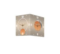WBDWWTD Living Room Double-Sided Corner Wall Clock Home Corner Clock Wall No Punch Luminous Wall Clock(26 * 26 * 26cm)