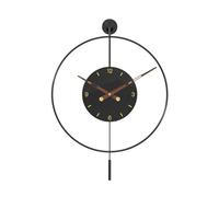 WBDWWTD Living Room Hanging Clock, Western Clock Swing Hammer, Retro Roman Decorative Wall Clock