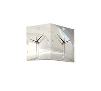 WBDWWTD Living Room Sided Corner Wall Clock Corner Clock Mural Light Led No Punch Clock(40 * 40 * 40cm)