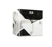 WBDWWTD Living Room Sided Corner Wall Clock Corner Clock Wall No Punch Clock Decorative Painting(30 * 30 * 30cm)