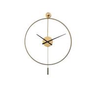 WBDWWTD Living Room Wall Clock Light Iron Art Restaurant and Decorative Clock