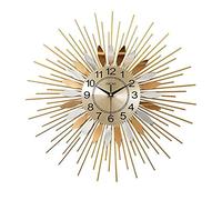 WBDWWTD Metal Wall Clock, 3D Large Decoration Clock Silent Non Ticking, Round Luxury Big Fancy Decorative Clock for Kitchen, Living Room, Bedroom, Bathroom (68CM)