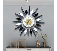WBDWWTD Metal Wall Clock， Wall Clock for Living Room Decor Non-Ticking Silent Quartz， Operation Easy to Read Art Digital Wall Clocks for Living Room， Bedroom