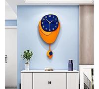 WBDWWTD Minimalist Luxury Wall Clock Living Room Decoration 12 Inch Silent Pendulum Wall Clocks, Battery Operated Silent Non-Ticking Wall Clock (35cm)