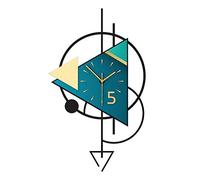 WBDWWTD Nordic Clock Pendulum Geometry Large Watch Home Quartz Silent Wall Art Clocks Acrylic Home Decor (48x72CM)