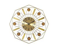 WBDWWTD Office Wall Decor Large Wall Clock Metal Decoration, Silent Big Clock, Home Decoration, Suitable for Living Room, Bedroom, Dining Room, Office Alarm Clocks for Bedrooms