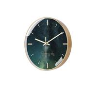 WBDWWTD Office Wall Decor Living Room Clock Wall Clock Automatic Clock Silent Watch Wall Hanging Alarm Clocks for Bedrooms(A)