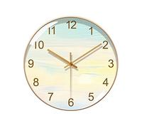 WBDWWTD Office Wall Decor Restaurant Creative Wall Clock Living Room Wall Decor Mute Beautiful Clock Alarm Clocks for Bedrooms(12inch)