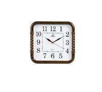 WBDWWTD Office Wall Decor Square Silent Sweep Second Wall Clock Home Wood Grain Living Room Bedroom Clock Alarm Clocks for Bedrooms(2)