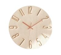 WBDWWTD Office Wall Decor Wall Clock Living Room Home Bedroom Silent Digital Decorative Pointer Round Three-Dimensional Alarm Clocks for Bedrooms(2)