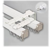 WBDWWTD Open Rooms Curtain Track Rails for Privacy Guard Heavy Duty Wall Mounted Ceiling Track Kit Sliding Curtain Rods Ceiling Mount