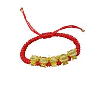 WBDWWTD Ox Red Rope Adorable Chain Blessing Bracelet Party Wrist Decor