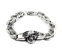 WBDWWTD Pulseras para Hombre Pulsera Mujer Gótica Cara Tímida Pulsera De Calavera para Hombre Tendencia Personalizada