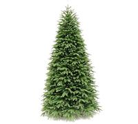 WBDWWTD PVC Green Pine Tree Christmas Tree, 300cm 10 Ft, Unlit Indoor Artificial Xmas Tree Hinged Flame Retardant Slim Tree For Holiday Deco(Christmas Tree Gifts) (300cm(10ft)) The New