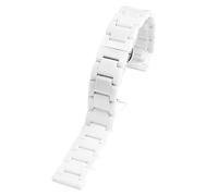 WBDWWTD Quick Release Ceramic Stainless Steel Women Watch Strap For Any Brand Metal watchband Bracelet 12 14mm 16mm 18mm Rose Gold White