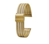 WBDWWTD Quick Release Thin Stainless Steel Metal Men's Women's Watchband 18mm 20mm 22mm Watch Strap Bracelet(Golden,18mm)