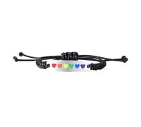 WBDWWTD Rainbow Bracelet Couples Love Wrist Strap Unisex Accessory for Birthdays and Special Occasions