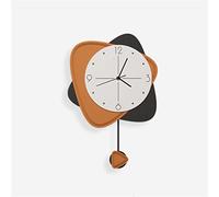 WBDWWTD Reloj de pared de madera 3D cortado con láser reloj de pared geométrico hecho a mano reloj digital para sala de estar (Color: A, tamaño: 40 x 60 cm) (A 48 x 72 cm)
