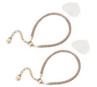 WBDWWTD Rhinestone Straps Anklet High Heel Foot Chain Jewelry Boho Ankle Tassel Shoe Bracelet Rhinestones Golden