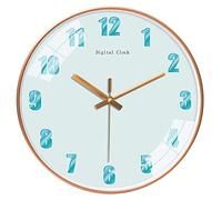 WBDWWTD Sala de Estar Relojes creativos de la Sala de Estar Dormitorio de la Sala de Estar de decoración de Arte Ultra calmo Reloj de Pared (Octavo 14 Pulgadas)