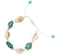 WBDWWTD Sea Turtle Shell Beaded Women Stackable Anklet Bracelet for Summer Vacation Beach Party