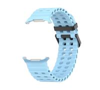 WBDWWTD Silicone Strap For Watch Ultra 47mm Bracelet No Gaps Sport Two-Tone Band for 7 Ultra watchband Straps