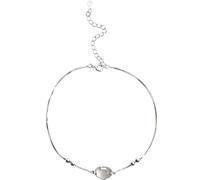 WBDWWTD Silver Braclet, Ankle Bracelets with Lock and Bells Anklet Chain Foot Jewelry
