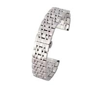 WBDWWTD Stainless Steel Band 13mm 15mm 17mm 19mm 21mm 23mm Men's Business Watch Strap