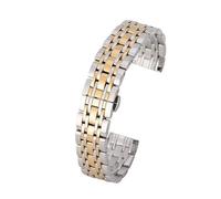 WBDWWTD Stainless Steel Band 13mm 15mm 17mm 19mm 21mm 23mm Men's Business Watch Strap