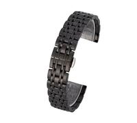 WBDWWTD Stainless Steel Band 13mm 15mm 17mm 19mm 21mm 23mm Men's Business Watch Strap