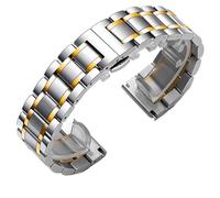 WBDWWTD Stainless Steel Watch Band 12/14/15/16/17/18/19/20/21/22/24mm Strap Men's and Women's Sports Bracelet