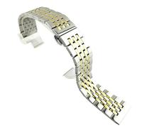 WBDWWTD Stainless Steel Watch Strap Folding Buckle Metal Smartwatch Replacement Strap 19mm 20mm 21mm 22mm 23mm 24mm
