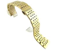 WBDWWTD Stainless Steel Watch Strap Folding Buckle Metal Smartwatch Replacement Strap 19mm 20mm 21mm 22mm 23mm 24mm