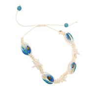 WBDWWTD Surfer Beach Shell Turtle Braided Wristband Ocean-Inspired Jewelry String Bracelet for Women