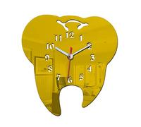 WBDWWTD Tooth Shape Personality Mute Wall Clock Fashion Effect Bedroom Quartz Clock Office Decoration