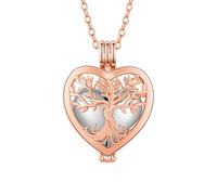WBDWWTD TQHGHX Collar de urna Personalizado - Cremación de corazón Que se Puede Abrir para Cenizas, joyería para Mujeres, Collares Personalizados con Nombres Grabados