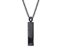 WBDWWTD TQHGHX Joyería de cremación de Cubo de Piedra de Nacimiento de Cristal para Cenizas Collar de urna con Colgante con Mini urna de Recuerdo Joyas conmemorativas para Cenizas - Conmigo Siempre