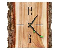 WBDWWTD Tree Pattern Wall Clock Wooden Clocks for Bedroom Wood Wall Watch Home Decor Silent Clock
