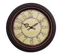 WBDWWTD Wall Clock 14 Inch Vintage Retro Quality Large Wall Clocks, Silent Non Ticking Round Decorative Clocks with Romarabic Numerals Kitchen Bedroom Wall Decor