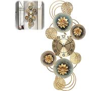 WBDWWTD Wall Clock Art Wall Clock 3D Irregular Wall Clock, Quartz Clocks Silent Non Ticking Wall Watches for Living Room Bedroom Kitchen Clock,86 * 40cm Wall Decor Clock