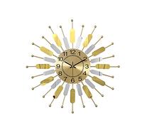 WBDWWTD Wall Clock Chinese Creative Handmade Decoration Wall Clocks Bedroom Living Room Corridor Mute Clocks Classroom Office Non-Ticking Floating Clock Wall Clock DEC