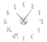 WBDWWTD Wall Clock Golfers Large Wall Clock Golf Player Mirror Wall Sticker Golf Club Hanging Watch Sports Golfing Decor Big Time Clock