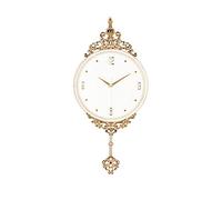 WBDWWTD Wall Clock in European Style, Light, Luxury, Exquisite Carved Crystal (11)