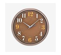 WBDWWTD Wall Clock Living Room Mute Sweep Second Clock Big Font Bedroom Kitchen Children‘S Room Wall Clock 12 Inches Easy to Read Home/Office (B)