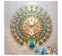 WBDWWTD Wall Clock Living Room Wall Clock Fashion Household Silent Wall Clock Ornaments Quartz Clock Easy to Read Home/Office/School Clock (A)