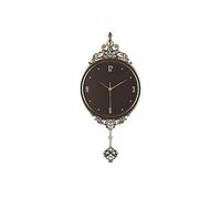 WBDWWTD Wall Clock Non-Ticking Silent Quartz Decro Clock Battery Operated Creative Metal Vintage Roman Numeral Swing Clock for Room, Home (6)