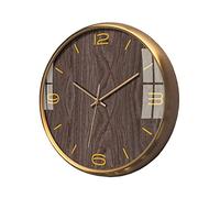 WBDWWTD Wall Clock Round Silent Clock Nordic Minimalist Home Living Room Bedroom Decoration Wall Clock Quartz Clock 14.17 Inches Wall Clock Decorative Clock (J)